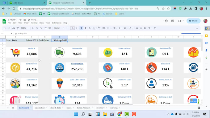make excel or googlesheet KPI dashboard for perfect decision