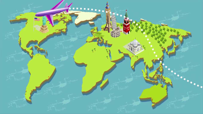 create travel agency promo video