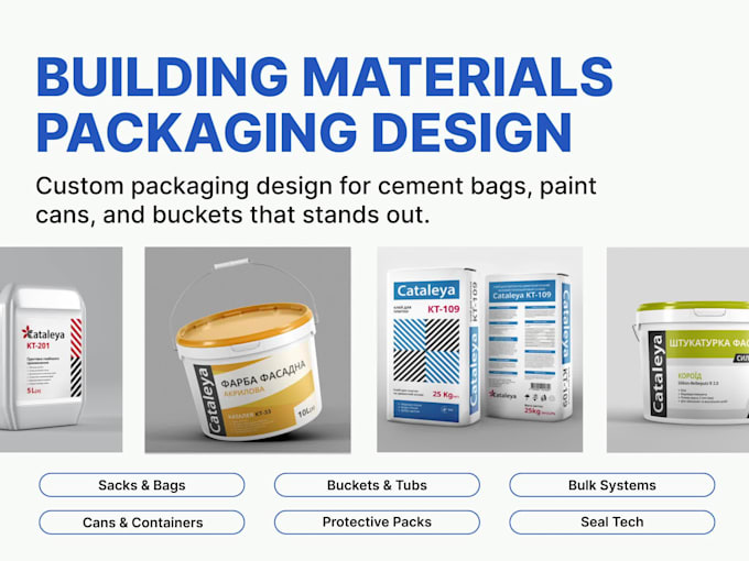 develop unique design for your building materials packaging