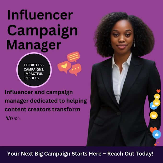 be your influencer campaign manager