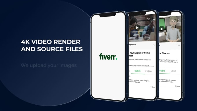 Create a 3d animation mobile mockup for iphone by Motiongraphicer | Fiverr