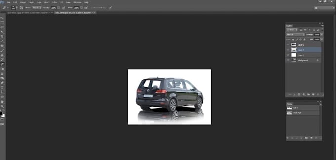 car reflection and shadow backgrounding change