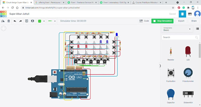 Do 1 day arduino project with tinkercad or real modules by Ariamadeus ...