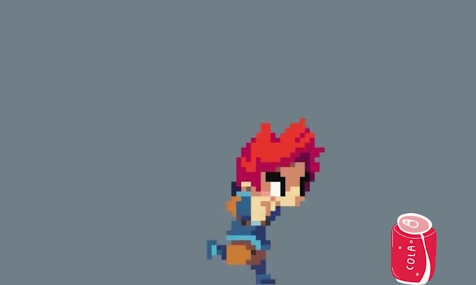 Create pixel art animation, pixel sprite sheet