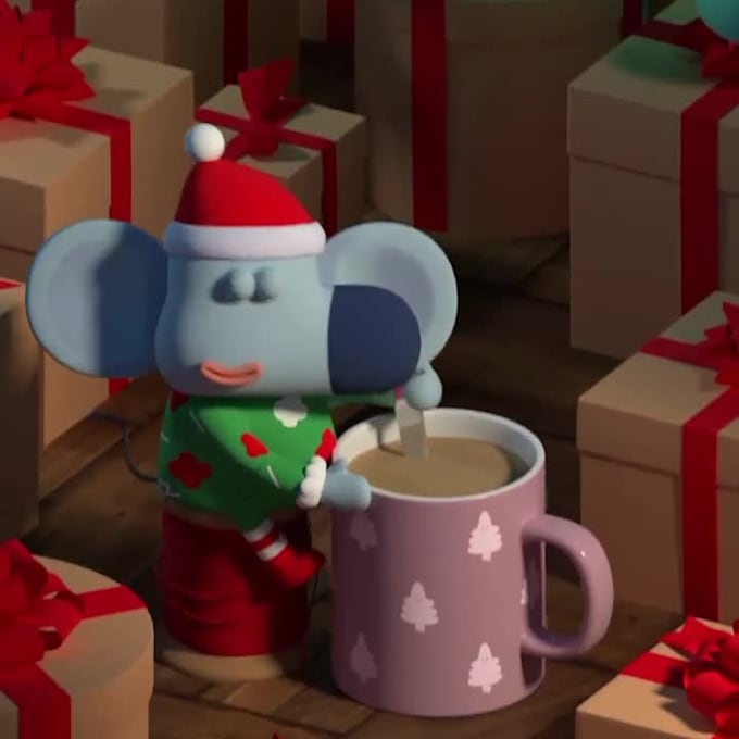 create a professional christmas greetings animation video