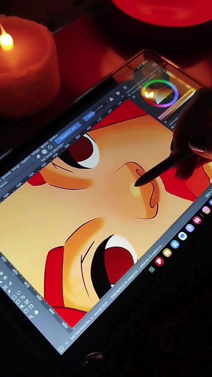 paint adorable character design