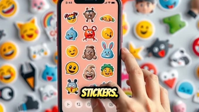 create custom and animated stickers for whatsapp or telegram