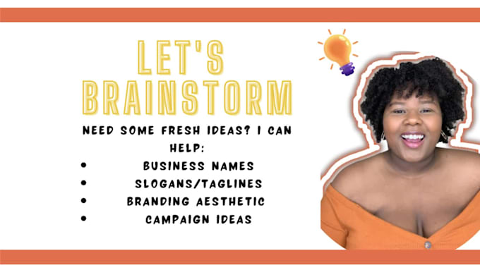 brainstorm creative business and marketing ideas