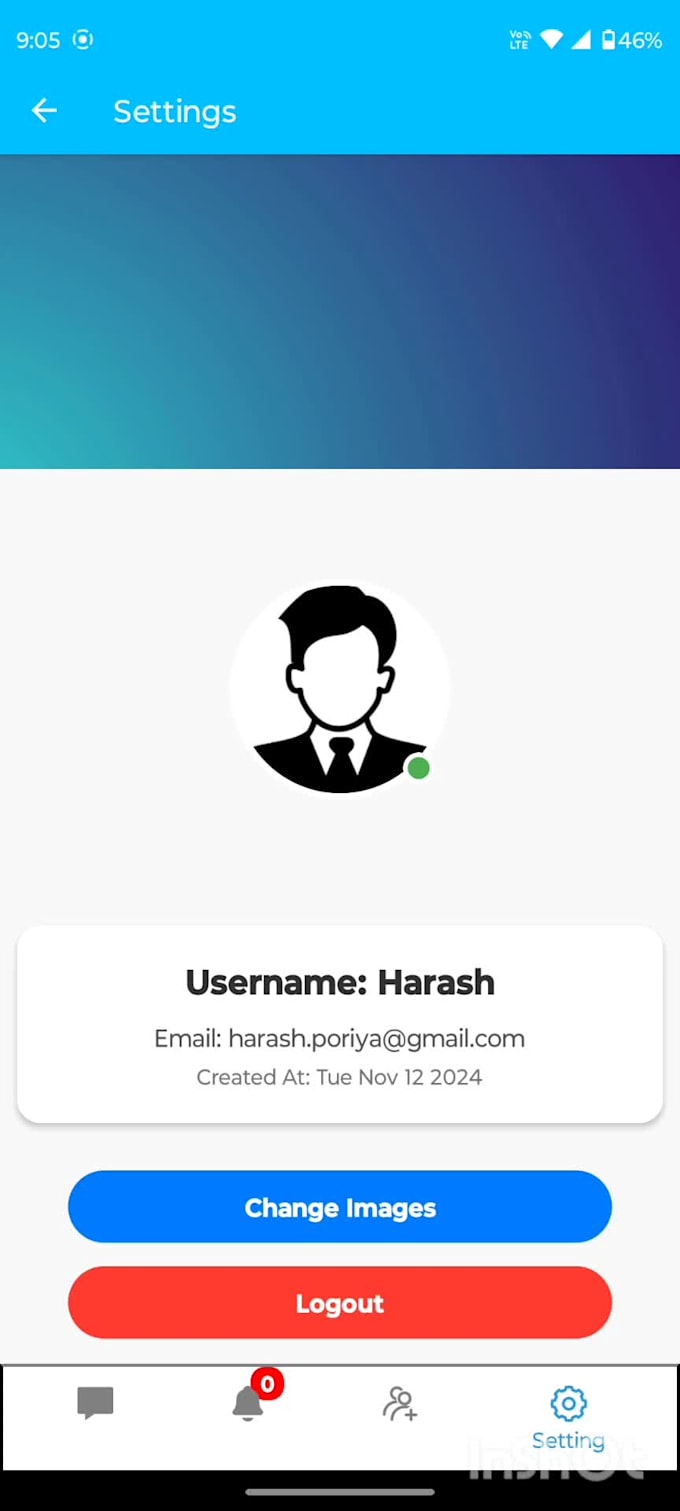 develop a secure and realtime chat app for  mobile