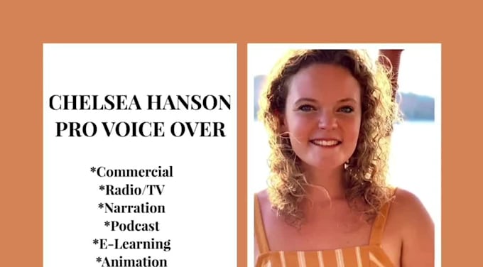deliver a natural and professional female american voice over, today