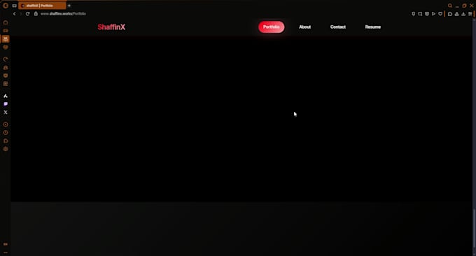 develop a professional portfolio website with animations