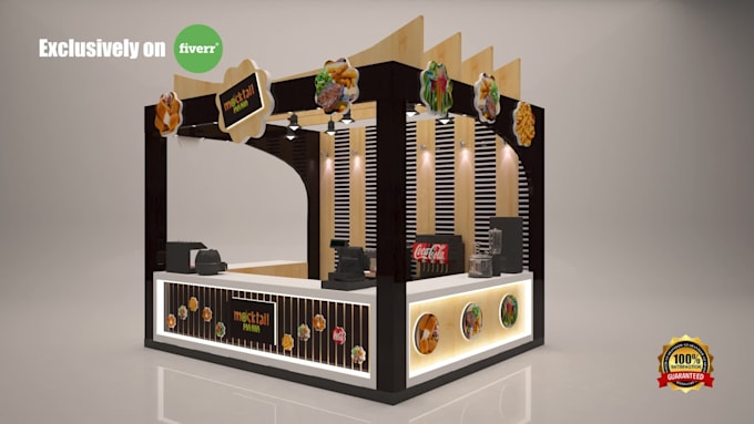 create 3d exhibition booth, stall and venue