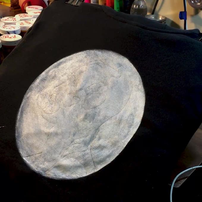 hand paint denim or leather jacket or hoodies any artwork