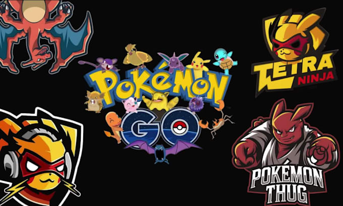 create a custom pokemon style logo for streamers and content creators