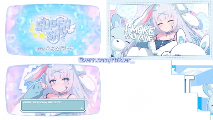 create anime style music video for vtuber utaite youtaite