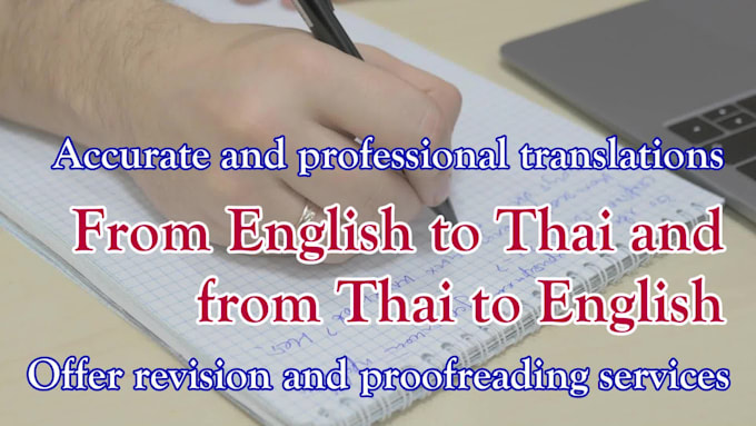 translate english thai chinese with proofread best offer