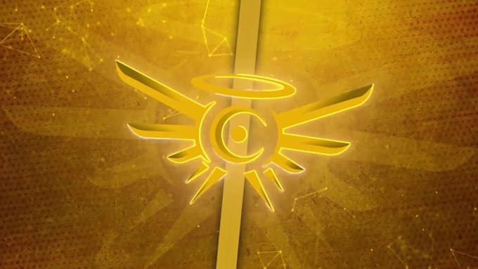 make a stinger logo transition with sound fx for twitch, kick, youtube