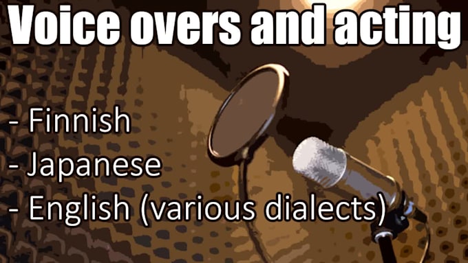 record voice overs for your project or advert