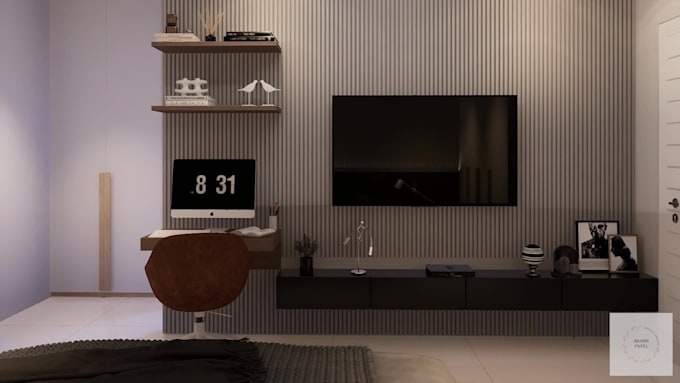 do hyper realistic interior walkthrough for your project