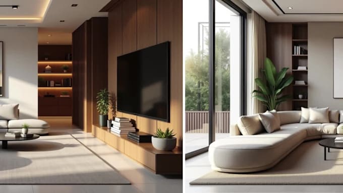 Design 3d visualizations and floor plans for interior and exterior ...