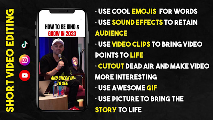 edit tiktoks, reels and shorts with captions