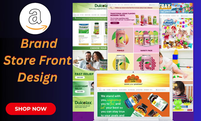 style up your amazon store front or brand storefront design