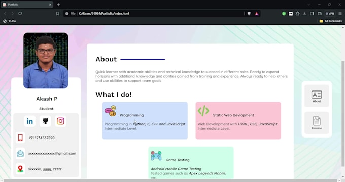 do creative website development