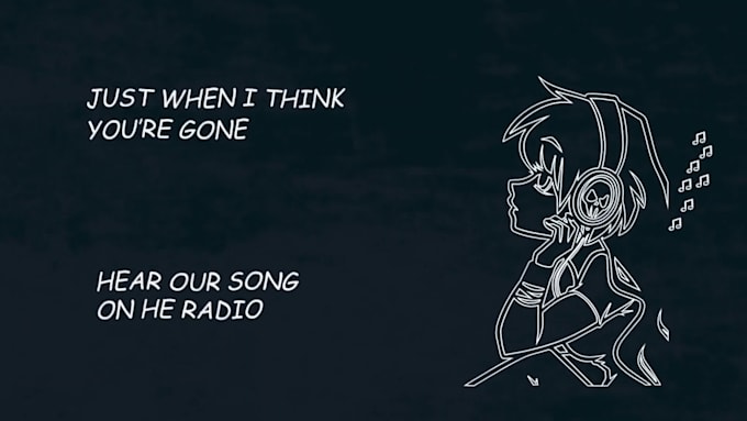 make a creative hand drawn lyric video