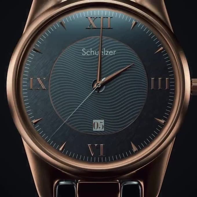 produce professional luxury watch 3d animation