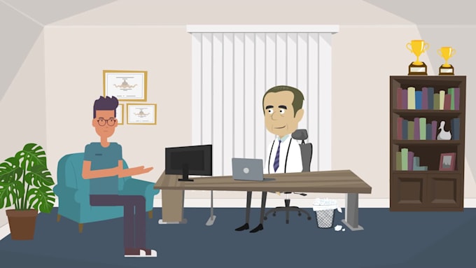 Review! I will create 2d animated explainer video and whiteboard animation  for $20