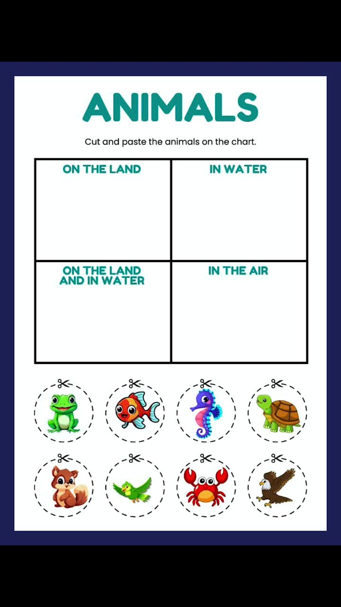design creative worksheets and learning materials for kids