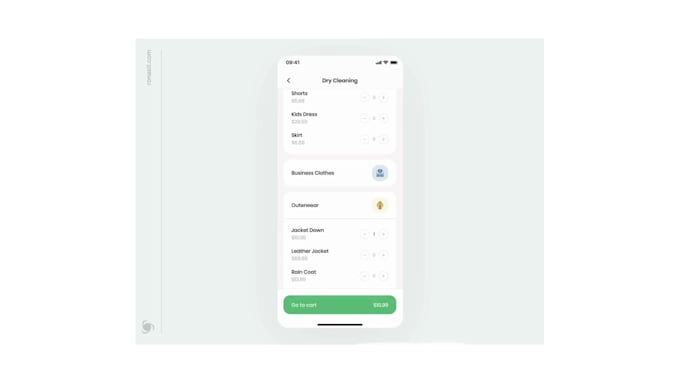 develop a highend laundry app, cleaning services UI UX for android and IOS