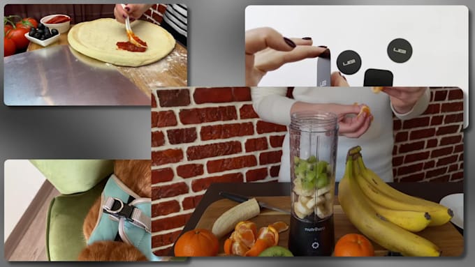 create 4k product video for amazon listing or facebook video