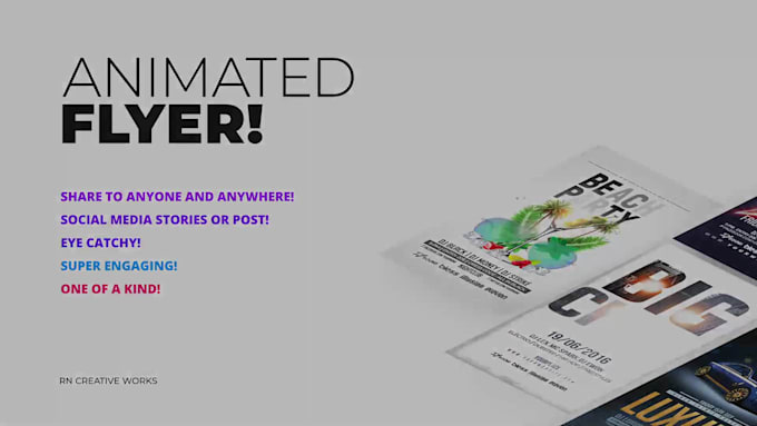 do cool animated social media flyer