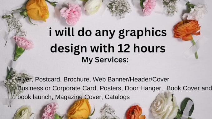 amazing event flyer, brochure, poster, catalog,menu designer