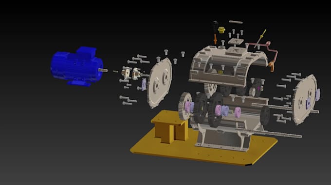 Simple Any Component Assembly 3d model any product or machine component or assembly by Kaveenranwatta ...