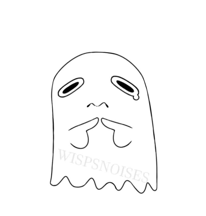 Animate you a gif of this uwu ghost by Kokoart17 | Fiverr