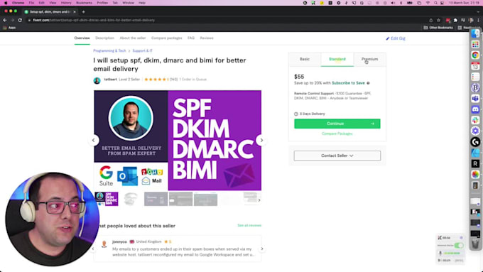setup spf, dkim, dmarc and bimi for better email delivery
