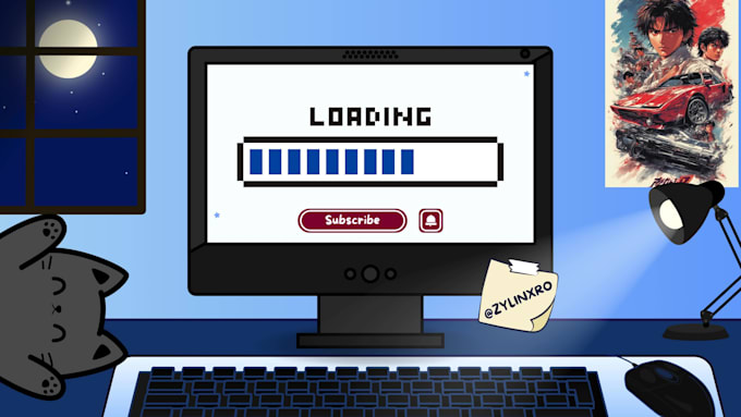 Design custom stream scenes, channel banners and thumbnails by Zylinxro ...