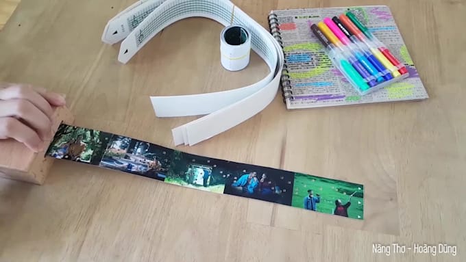 make a photo strip for your music box