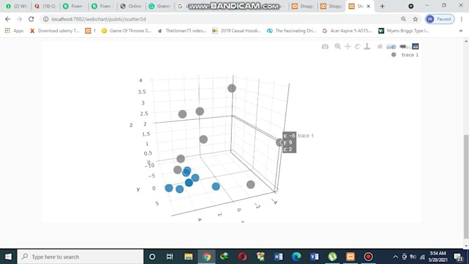 Make a 3d charts in javascript by Hamzakhalid178 | Fiverr