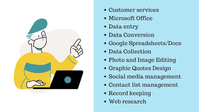 be your office or business virtual assistant VA
