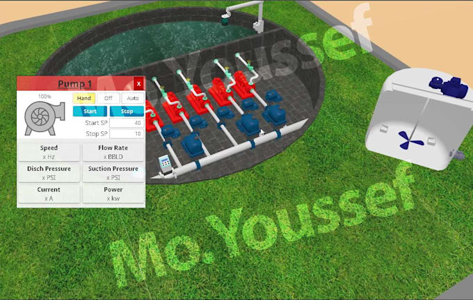create 3d scada, hmi designs looks alike real