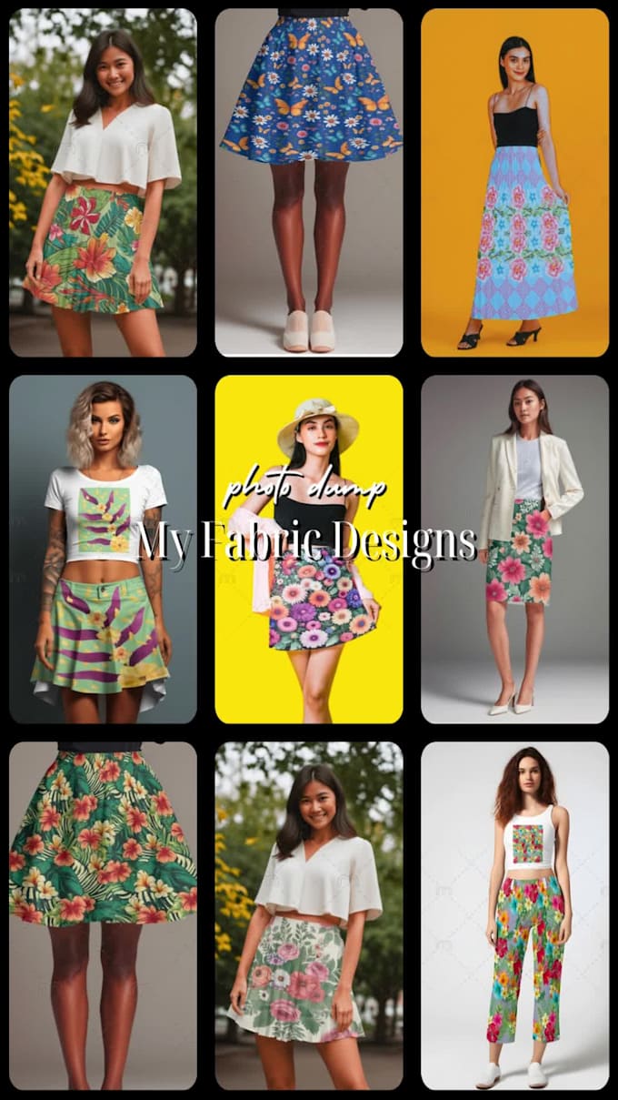 designs for tshirts, skirts jerseys caps  saree and suits