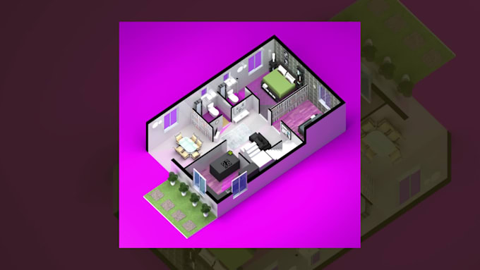 design 3d floor plan in sketchup and vray within 24 hours