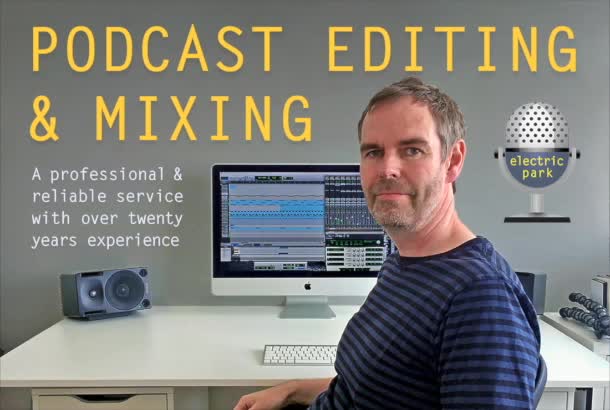 Edit and mix your podcast audio in 24hrs by Electric_park | Fiverr