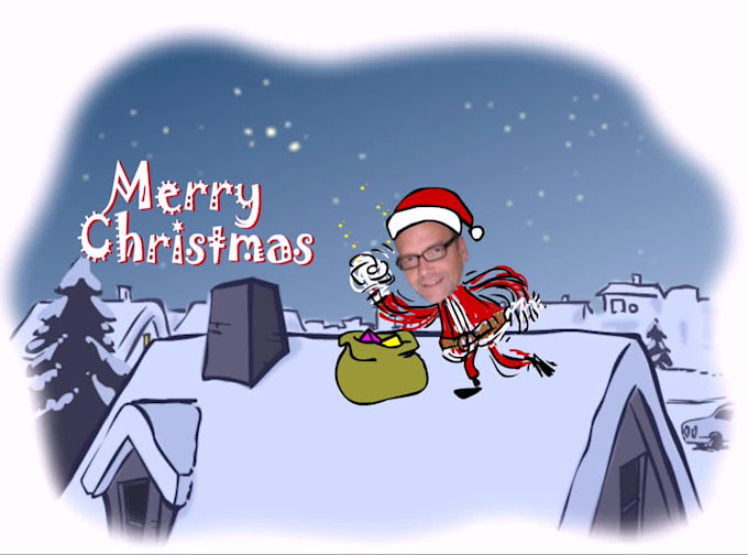 Do an animated christmas card funny and customized by Hieronimus Fiverr