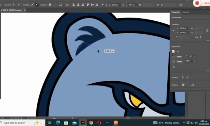 do vector tracing, recreate and vectorize logo or images