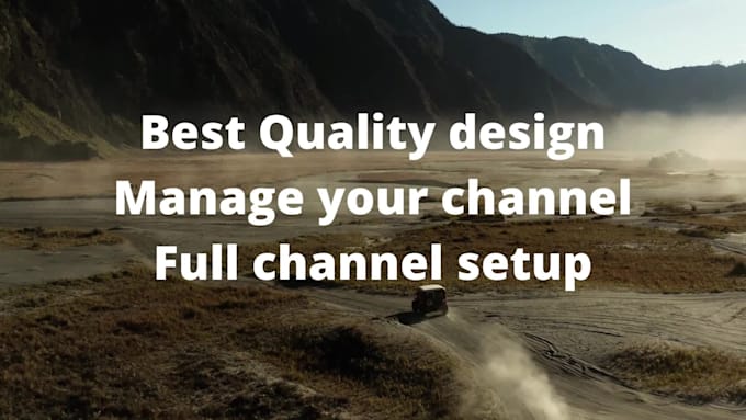 create, setup, design, youtube channel and intro, outro