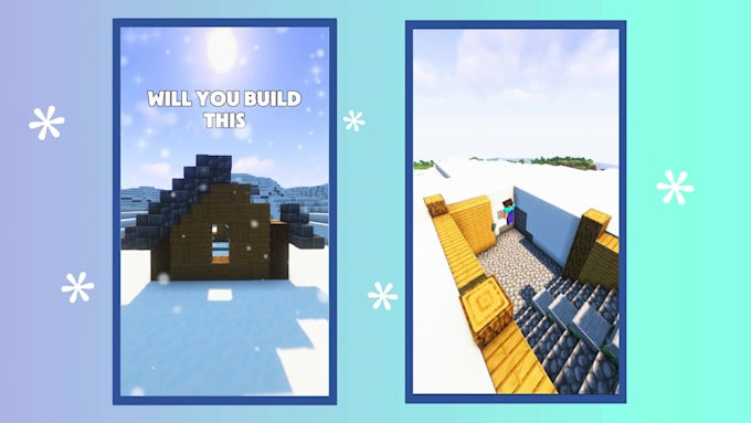 edit minecraft build, shorts with high quality